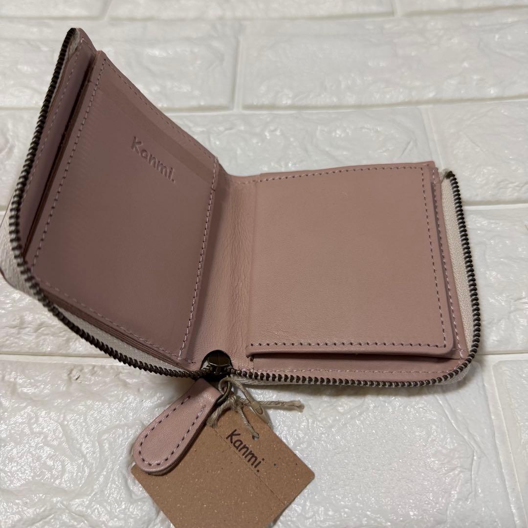 【新品未使用】kanmiカンミ⭐︎suama ショートウォレット　ピンク