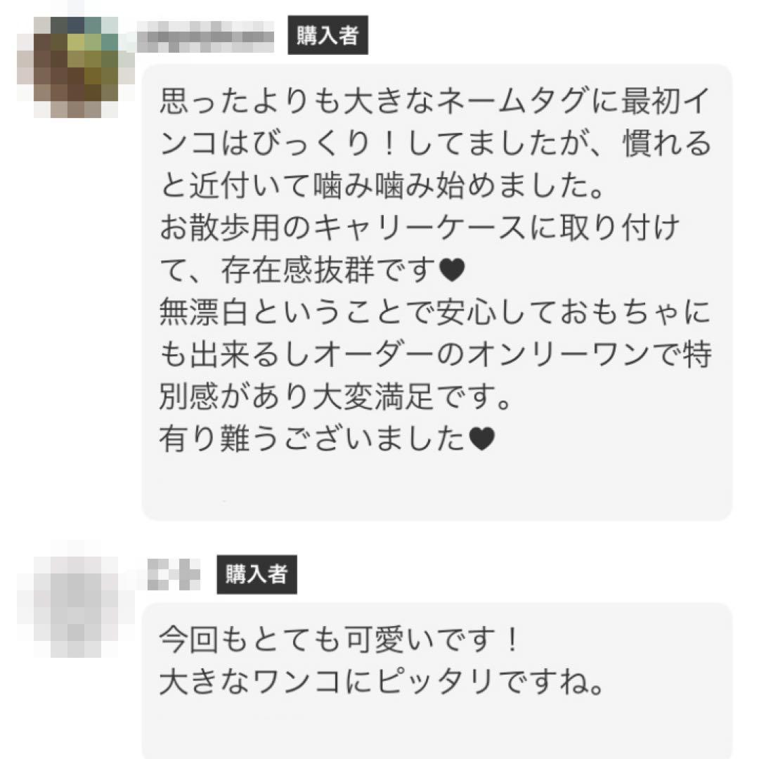 牛本革レザー【大きいネームプレート】オーダー受付ページ♡ネームタグ♡ペット鳥犬猫