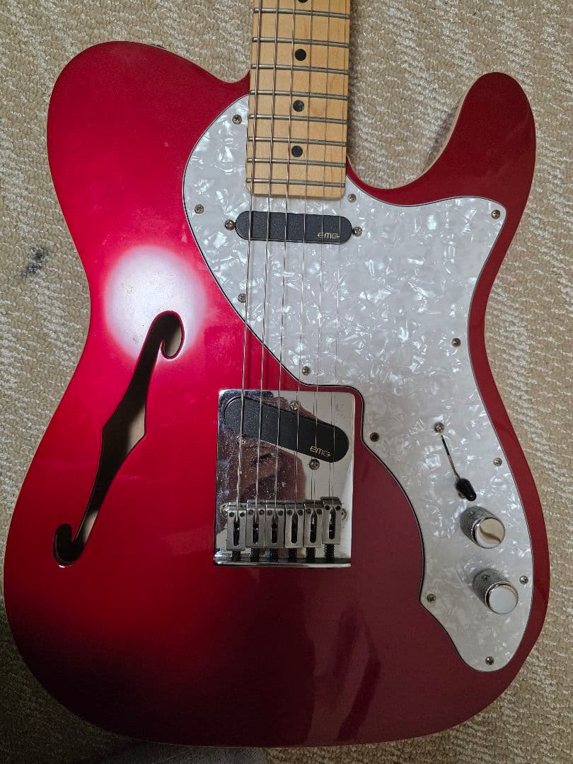 FenderMEXICOテレキャスター Thinline EMGPU交換