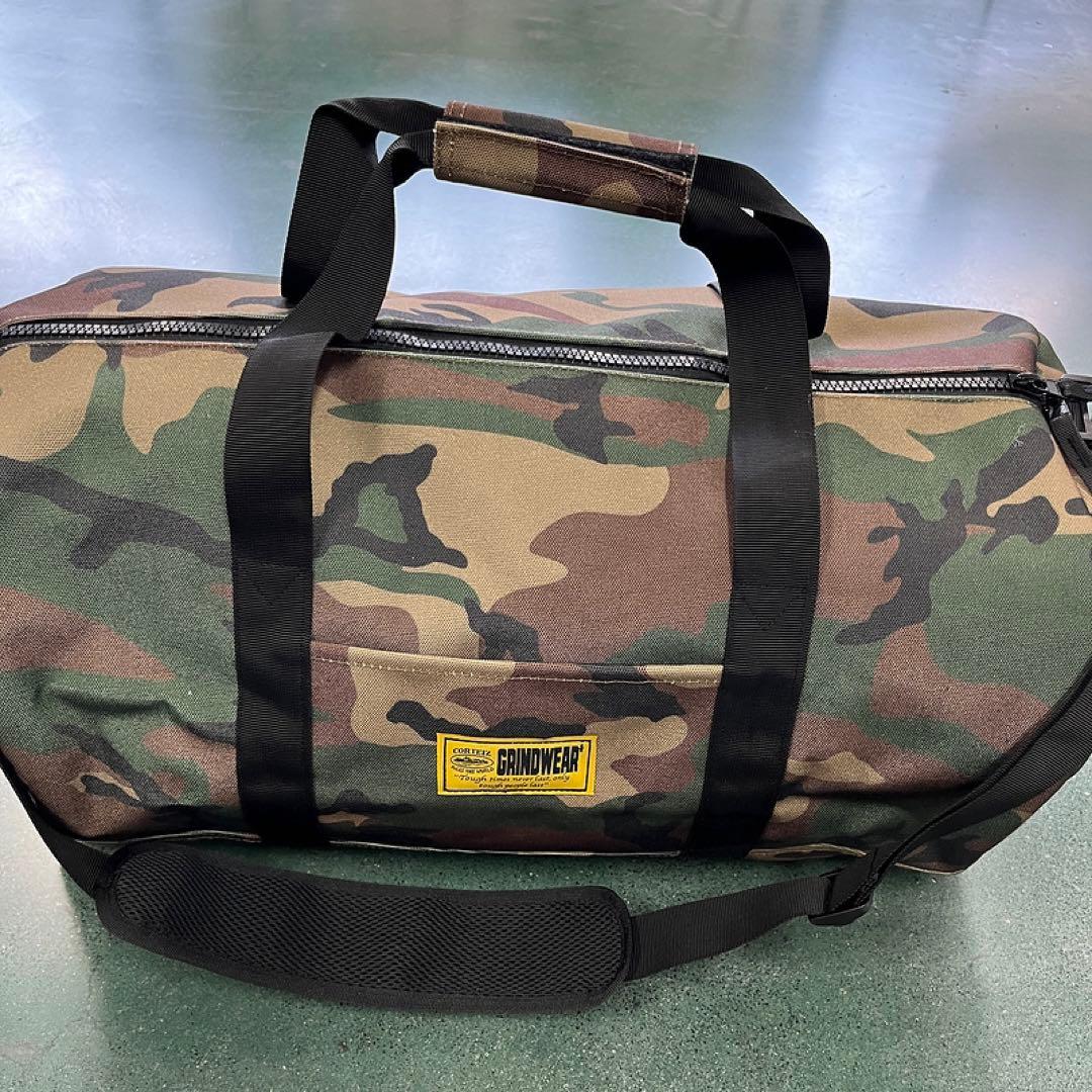 corteiz GRINDWEAR 迷彩柄ボストンバッグ