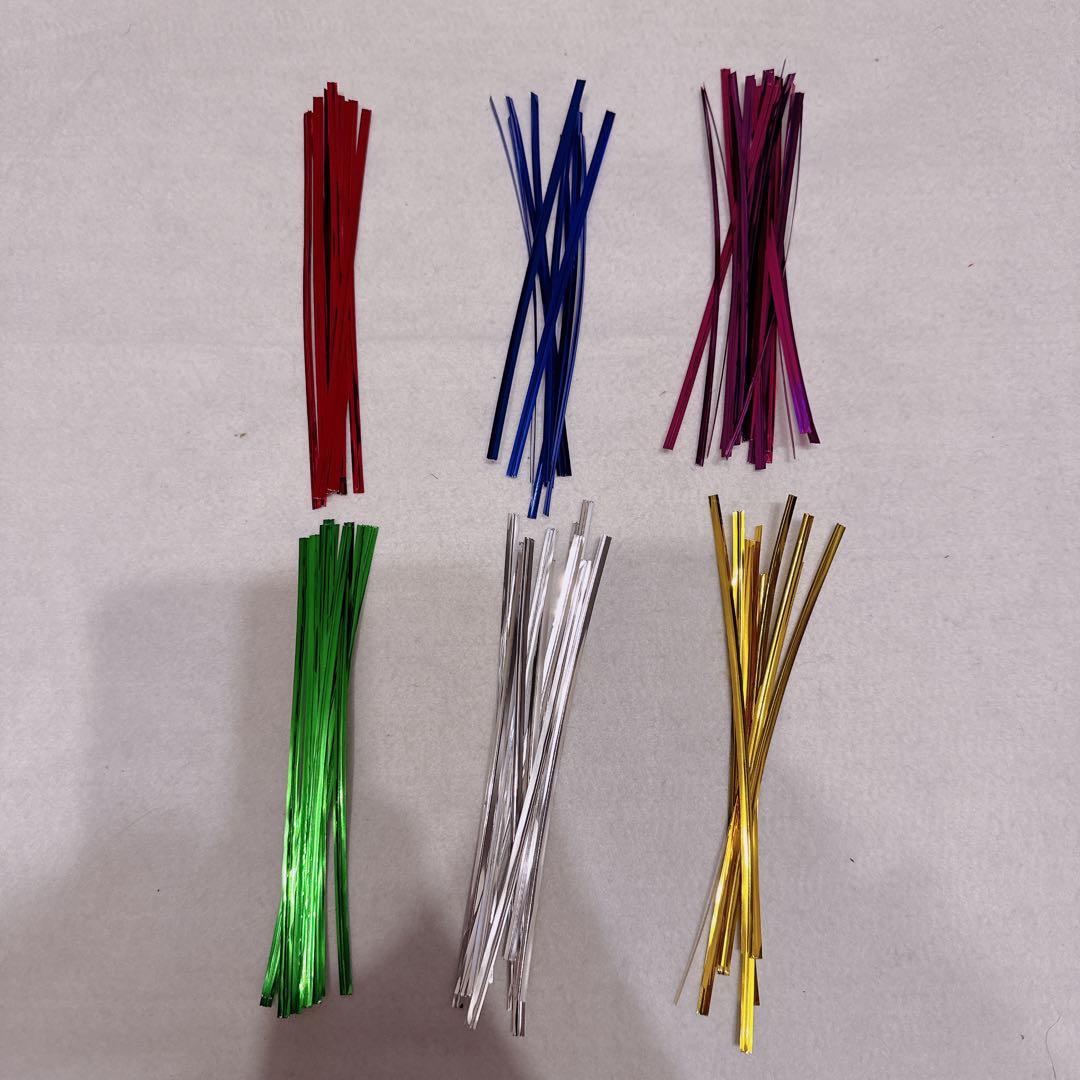 ワイヤー メタリック ツイストタイ パーティー キャンディ バッグ包装