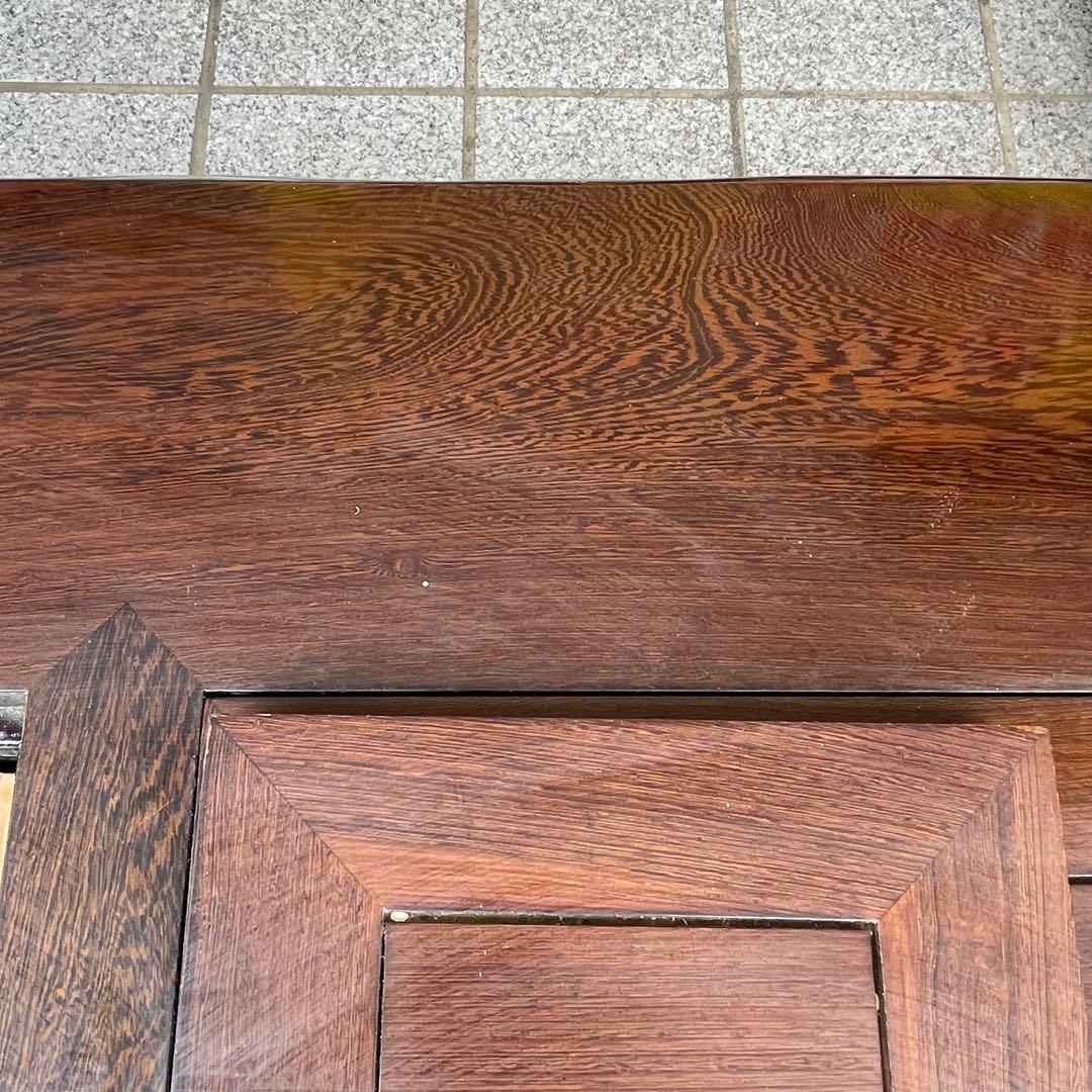 年代物　鉄刀木（タガヤサン）総無垢　関西火鉢　4尺　机　テーブル　和室　和風