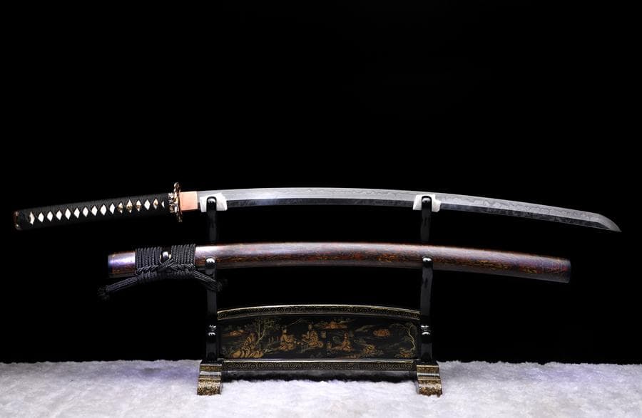 虎斑霧斬り侍刀 日本刀 模造刀 居合刀 武士道 武蔵 鑑賞用 手鍛造打