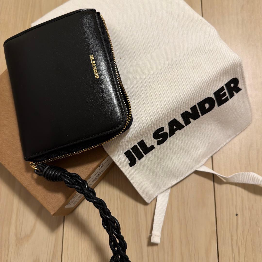 JIL SANDER ブラック レザー財布