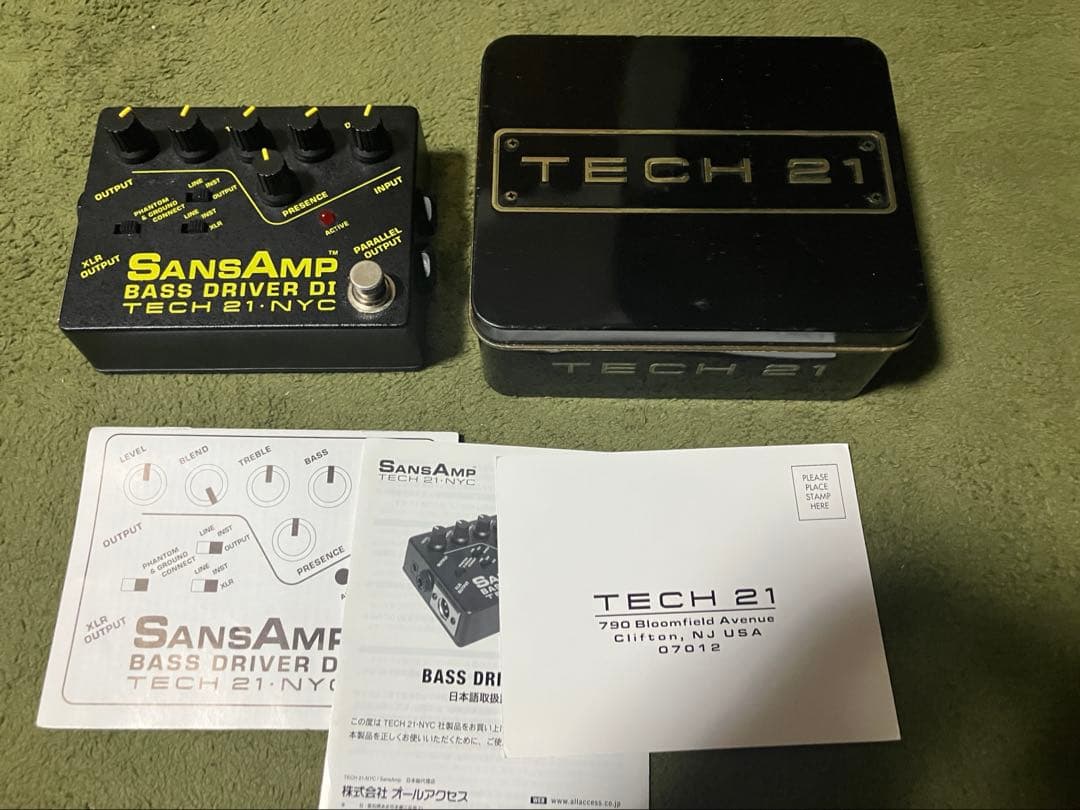 TECH 21 SANSAMP BASS D DI 初期型後期