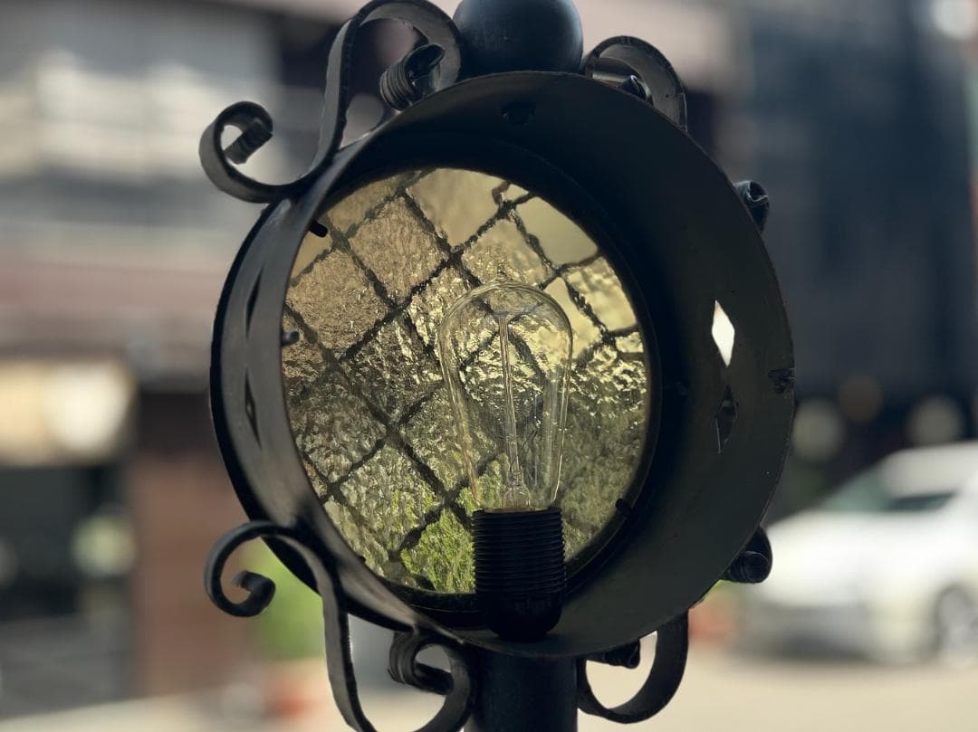 1点モノ☆アンティーク風／フロアランプ／街灯風／スチームパンク／ヴィンテージ風