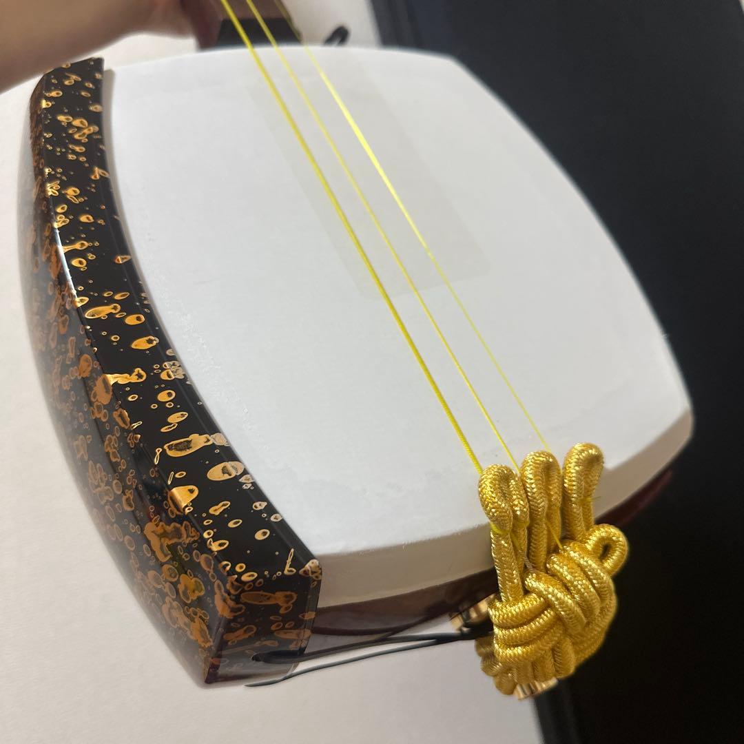 【美品】（特上）津軽三味線セット 紫檀 本体とケース