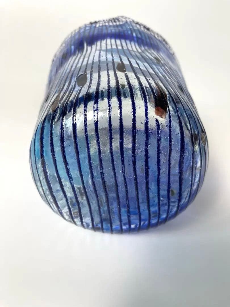 新品 ガラス 水指　2種類の蓋付き