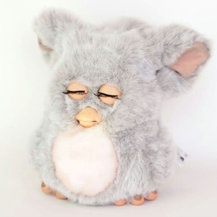 【稼働品】ファービー2 クラウディピーチ ブルー目 ドイツ語 2005