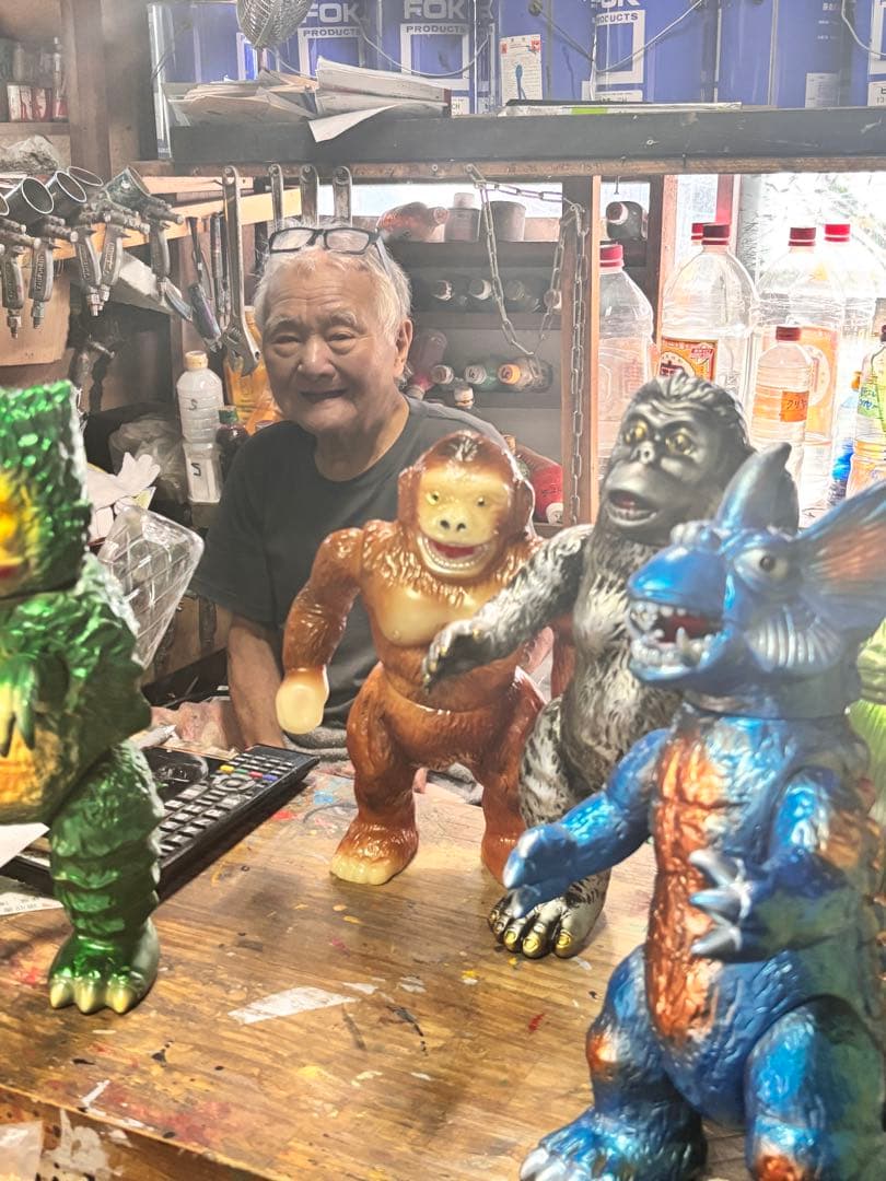 マルサン ジャイアントゴリラ450-Aタイプ ブラウン 後藤博彩色蓄光版カスタム