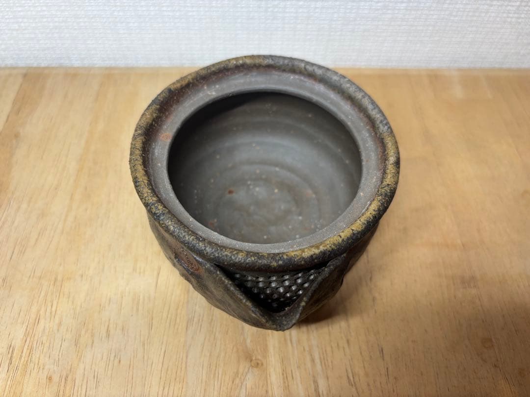 ㊾備前焼 宝瓶 登り窯 松 まつ マツ 手びねり 急須