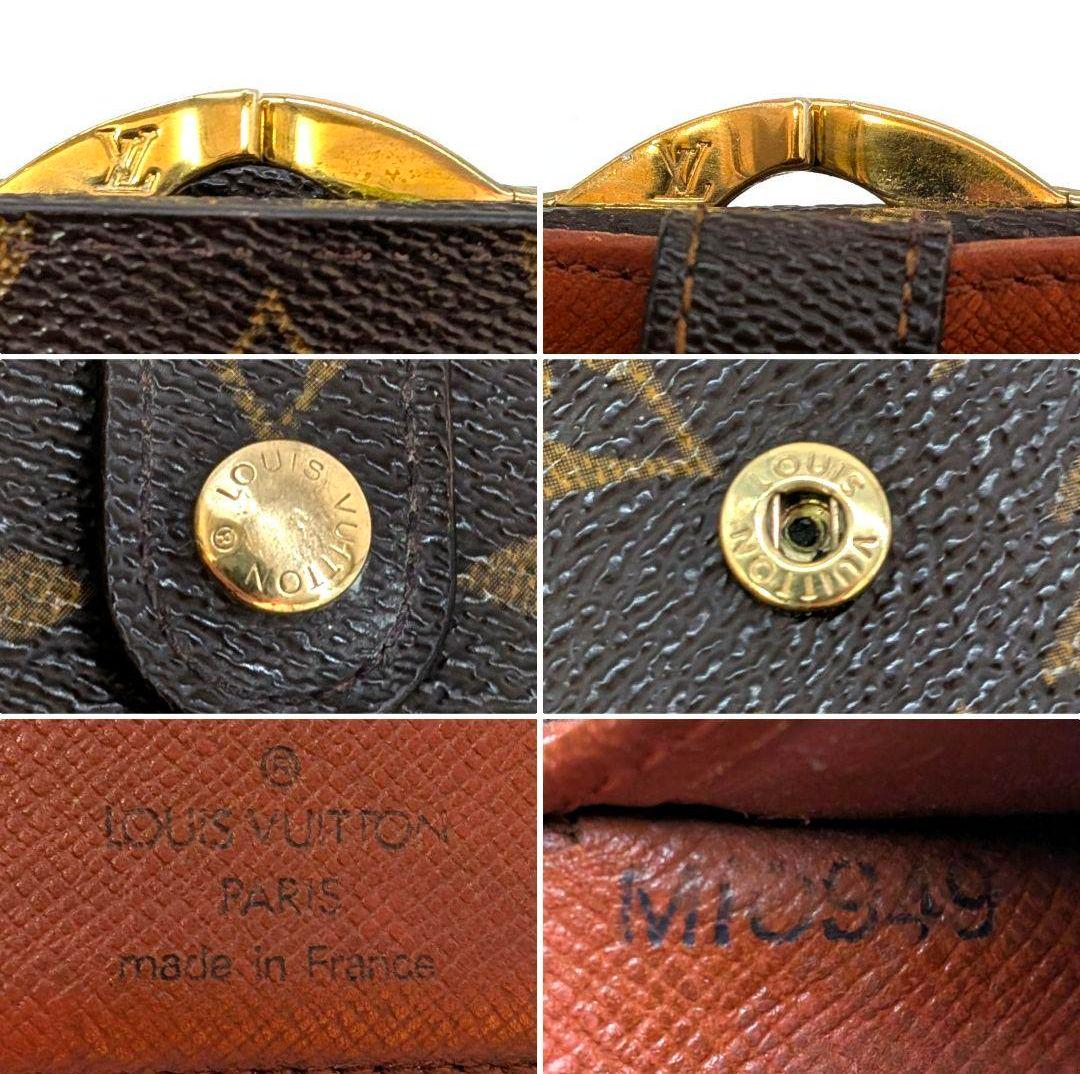 ルイヴィトン モノグラム ビエ ヴィエノワ がま口 折り財布 B26