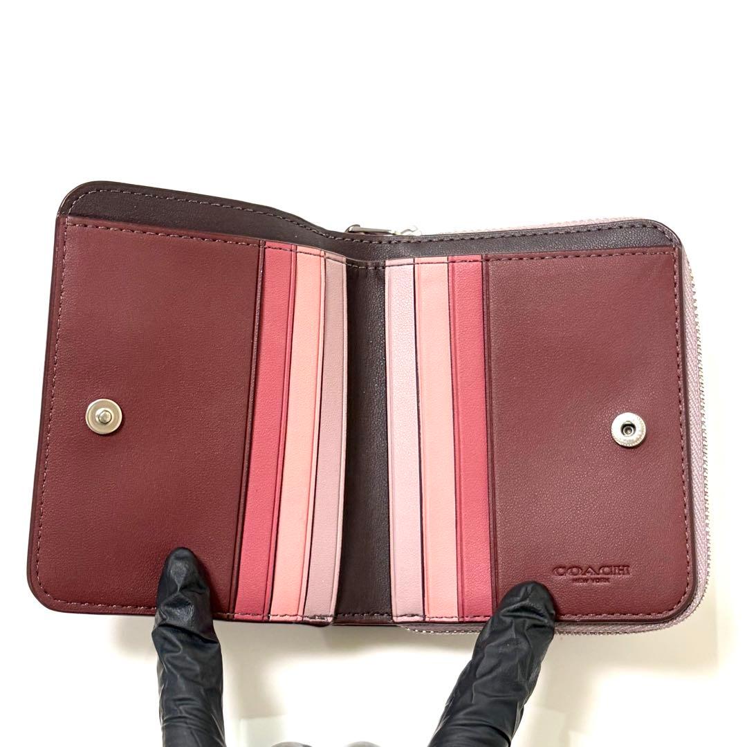 【未使用美品】COACH ビルフォールド ウォレット・カラーブロック