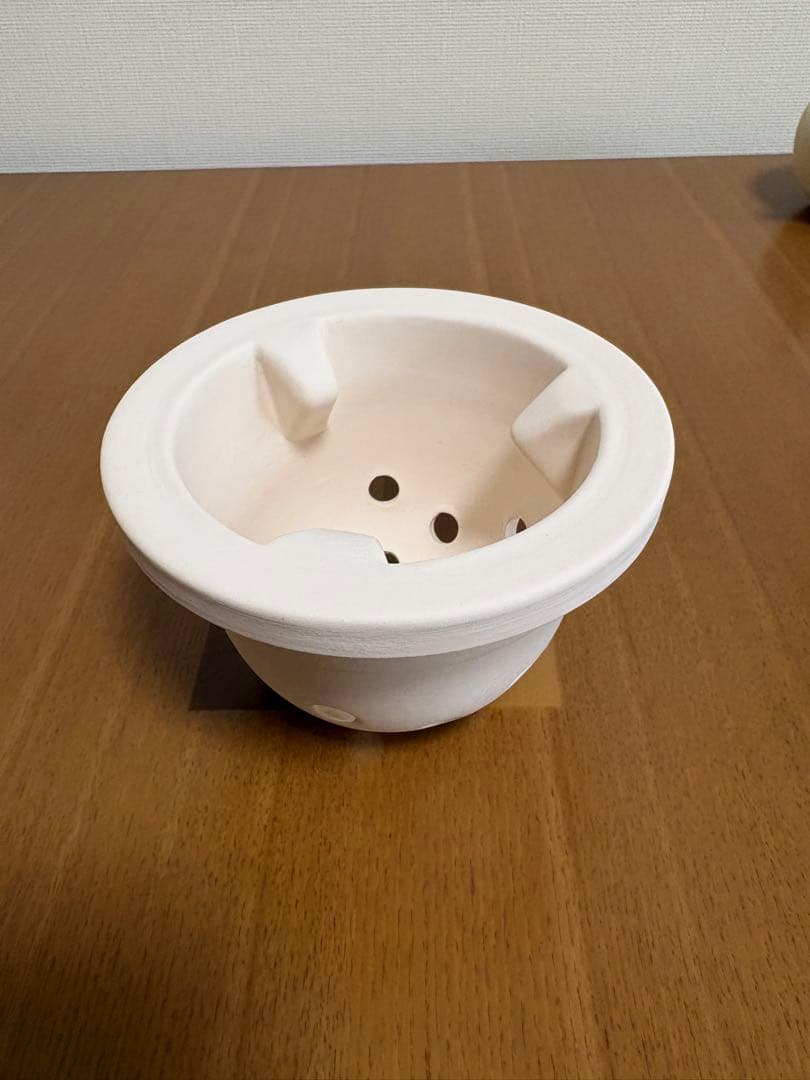 涼炉とボウフラのセット 白泥 煎茶道具