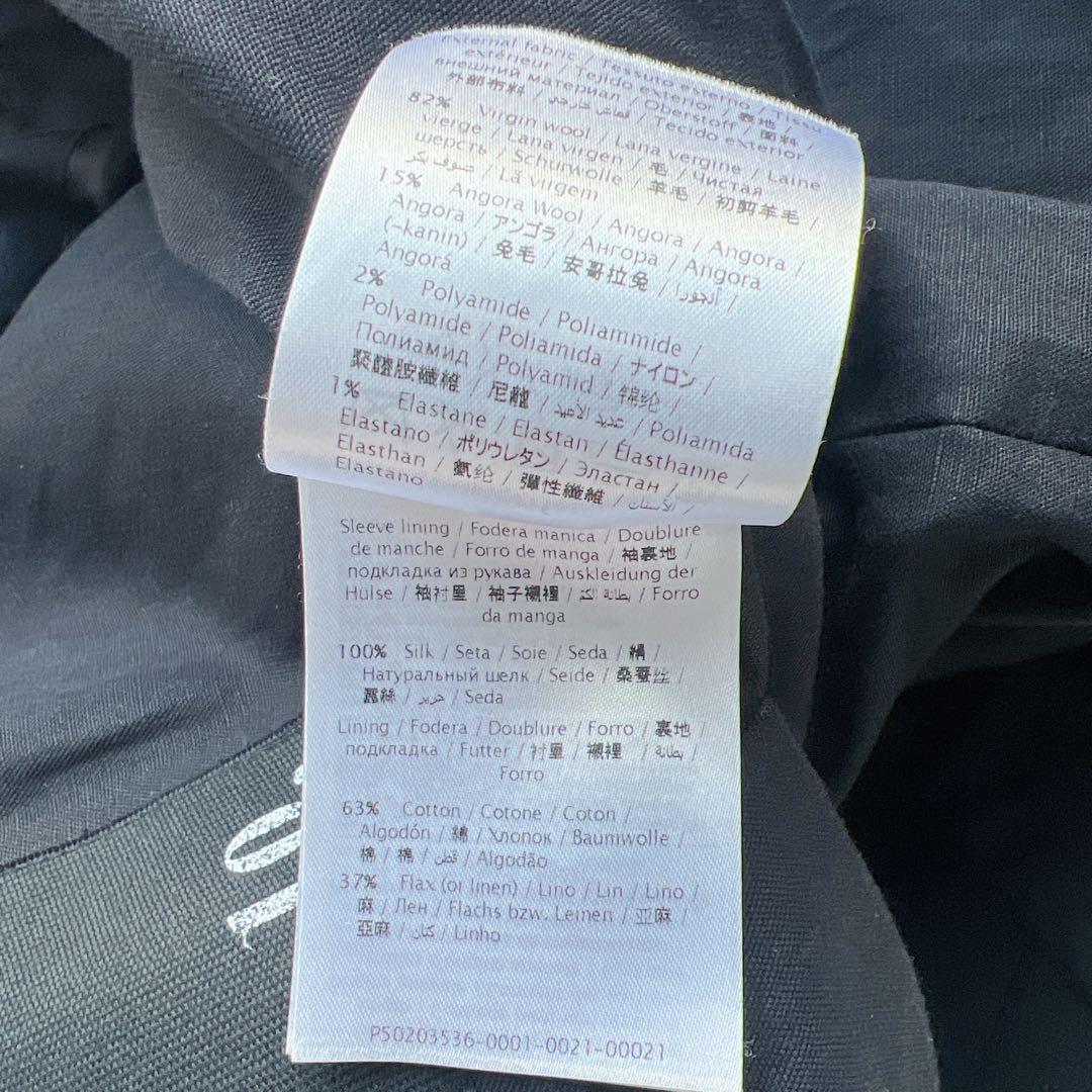 美品　VALENTINOヴァレンティノ スタッズ ロングコート ヴァージンウール