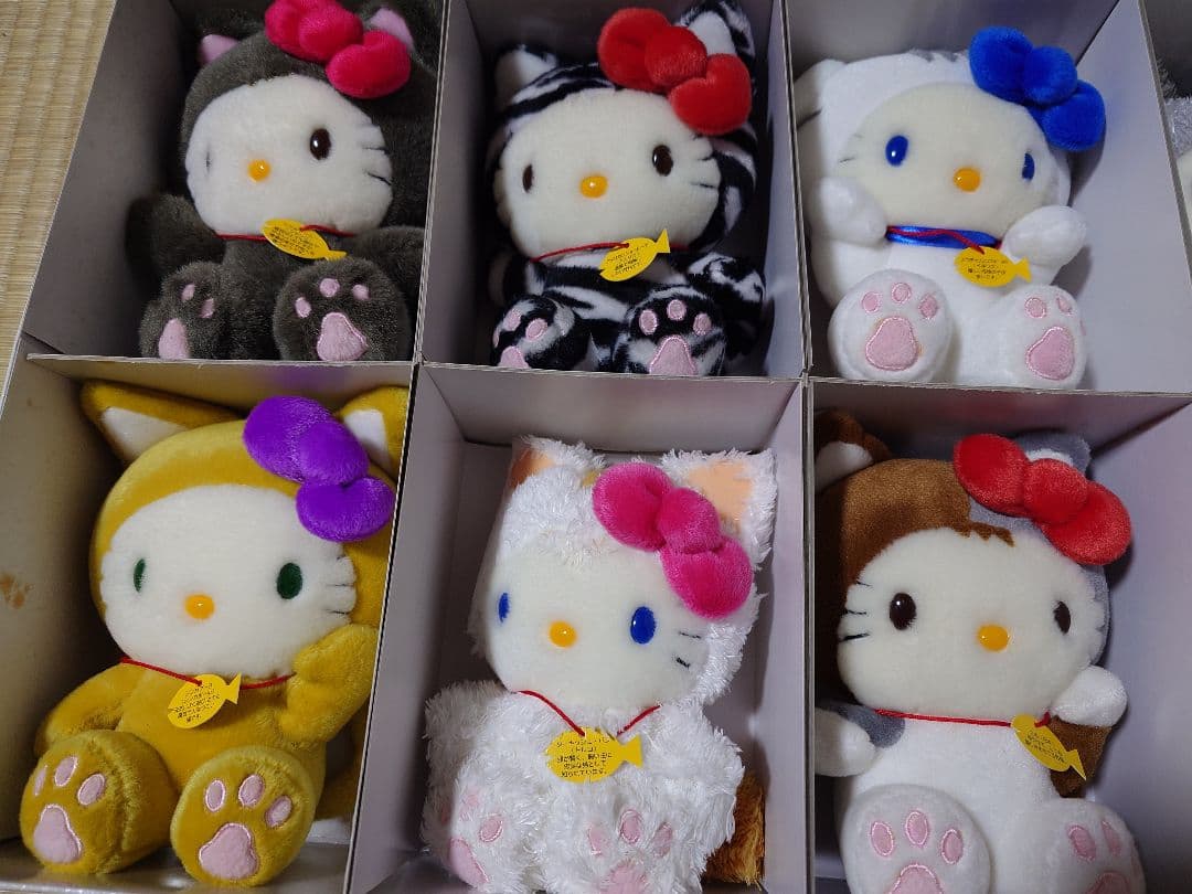 激レア ハローキティぬいぐるみセット 10体 世界のネココレクション