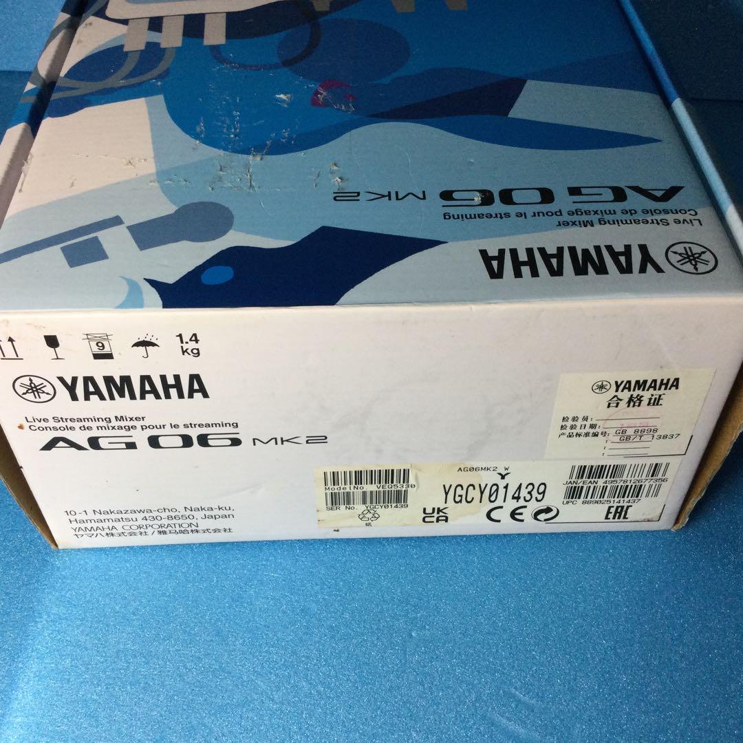 YAMAHA ヤマハ★AG06MK2★白　数回使用の美品です。箱は痛みあり。