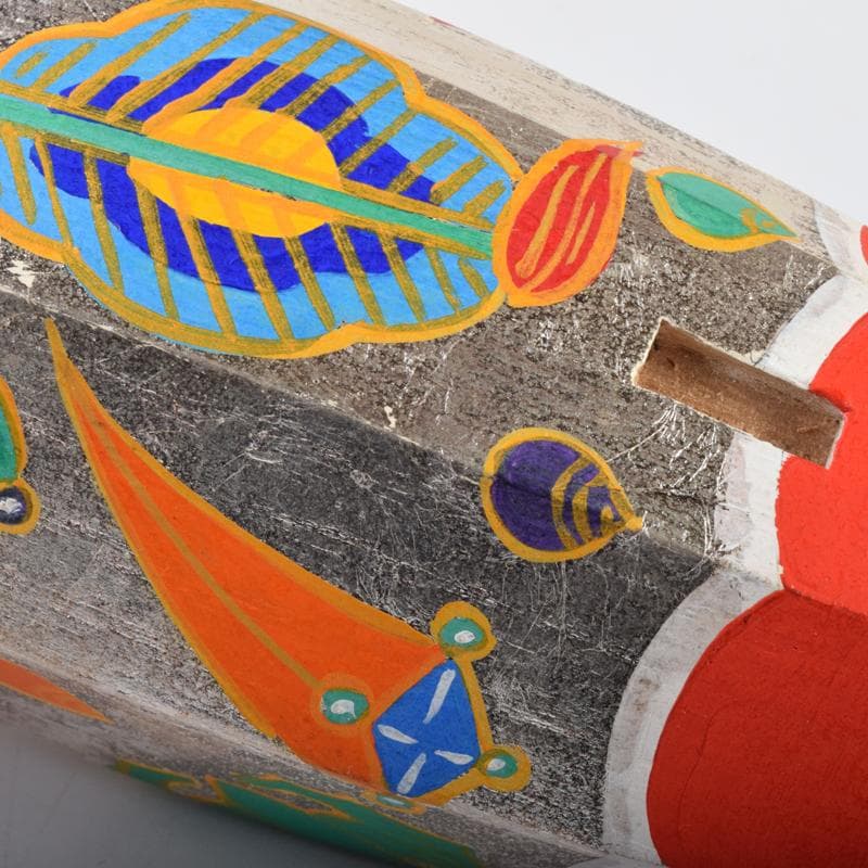 茶道具　宝尽し蒔絵　ぶりぶり香合　在銘　共箱　V　7082