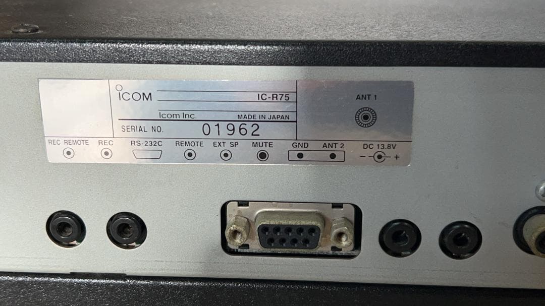 iCOM /IC-R75　レシーバー　 無線機　ジャンク品　アイコム