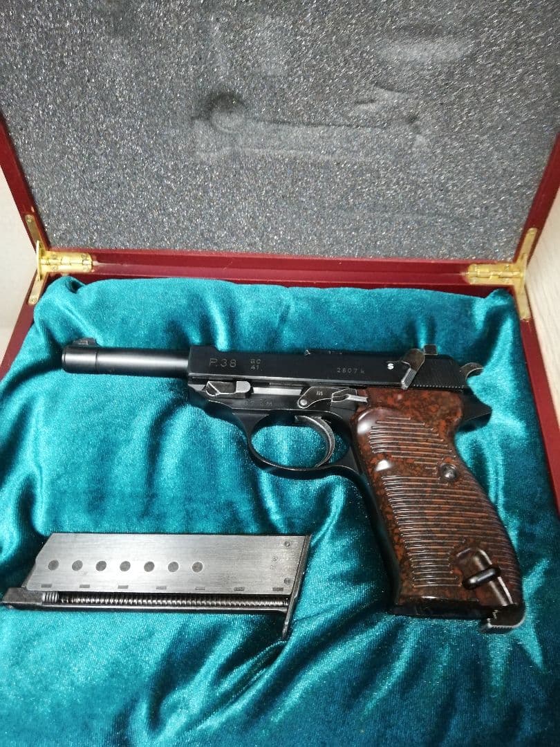 明日終了⭐マルゼン ワルサーP38 ガスブロカスタム⭐銃ケース付