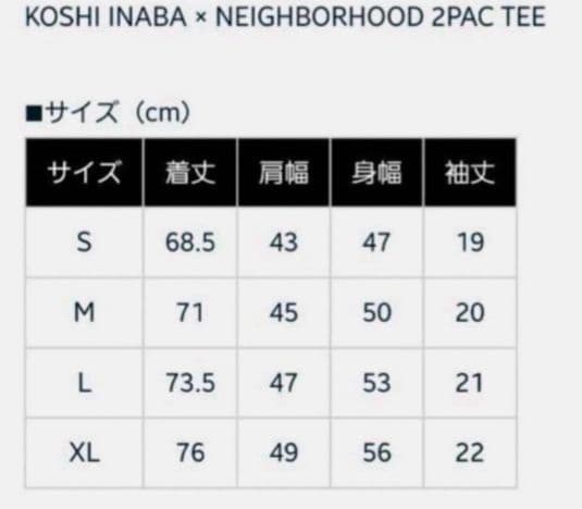 B'z 稲葉浩志さん 着用 NEIGHBORHOOD Tシャツ ブラックMサイズ