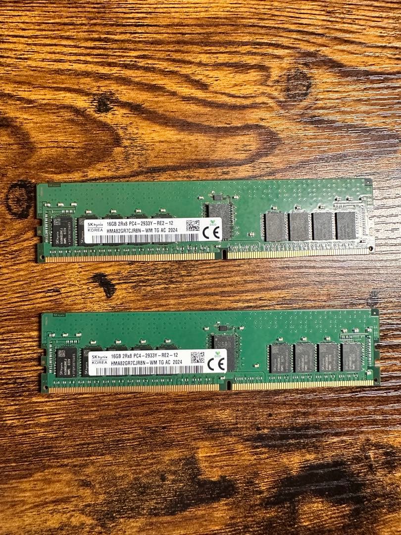 ド*ん様 SK Hynix 16GB DDR4 2933MHz メモリ　2枚32