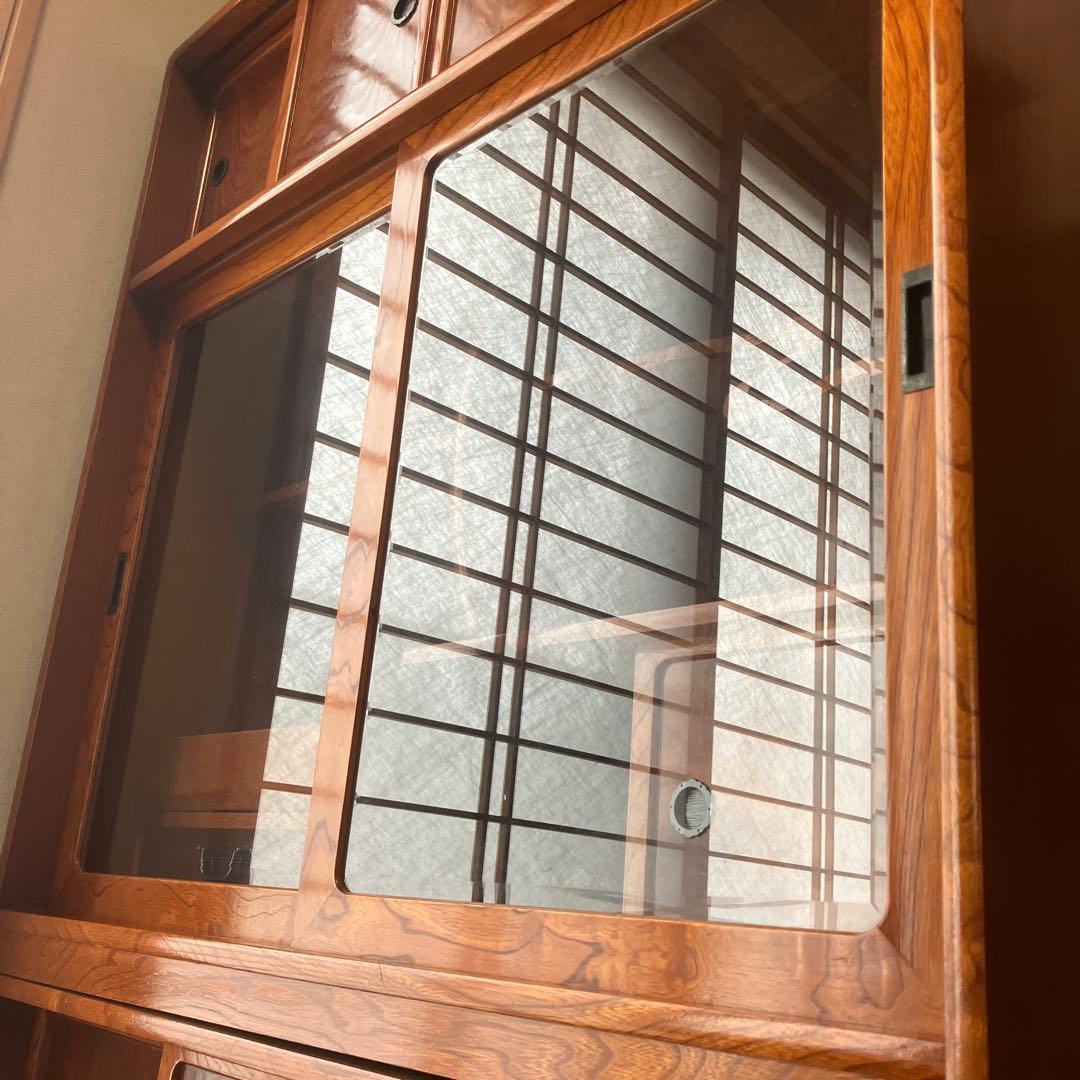 【最終値下】水屋箪笥 飾り棚 木製 和家具 茶棚 茶箪笥 アンティーク