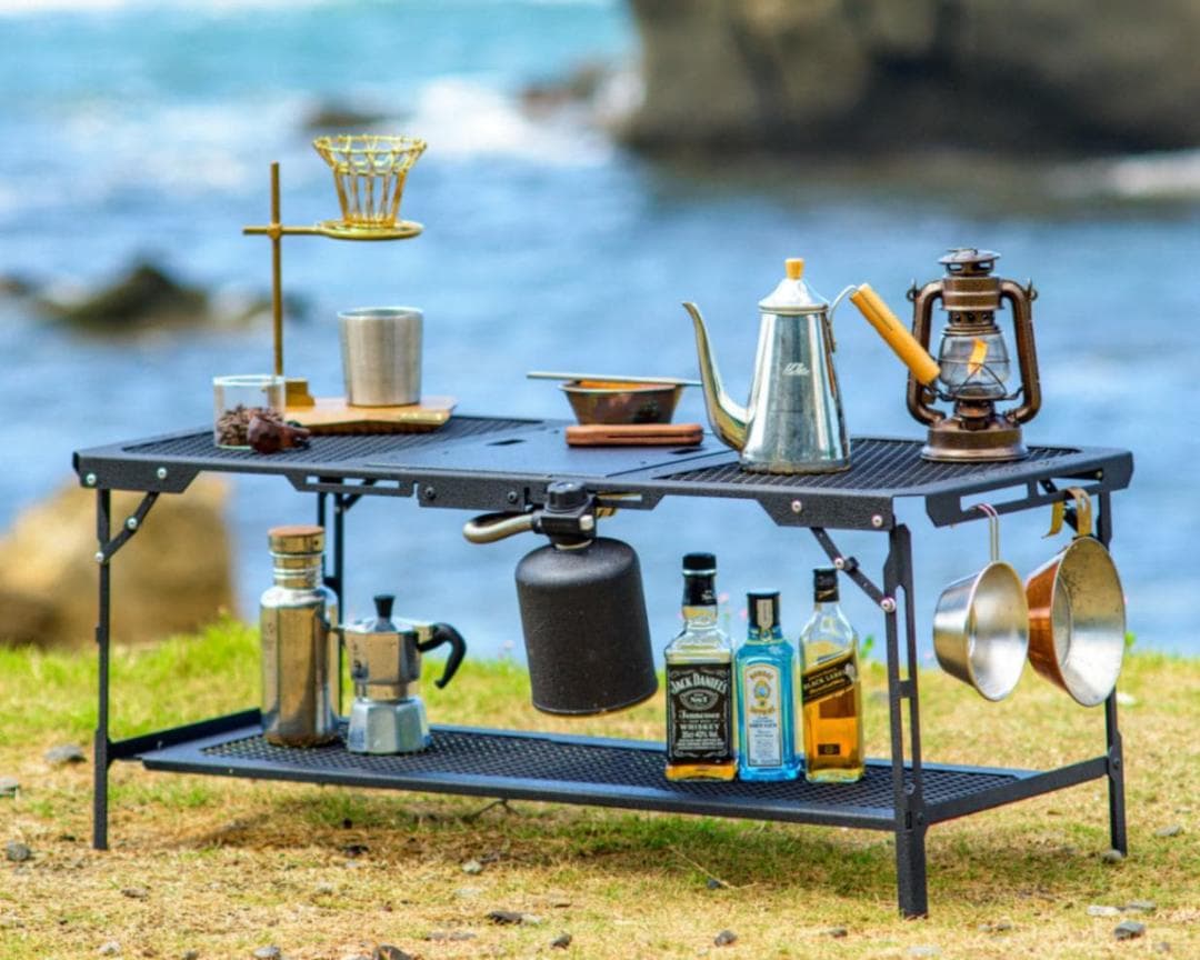 NATURE TONES ハビットテーブル＋アンダーラック＋収納BAGのセット