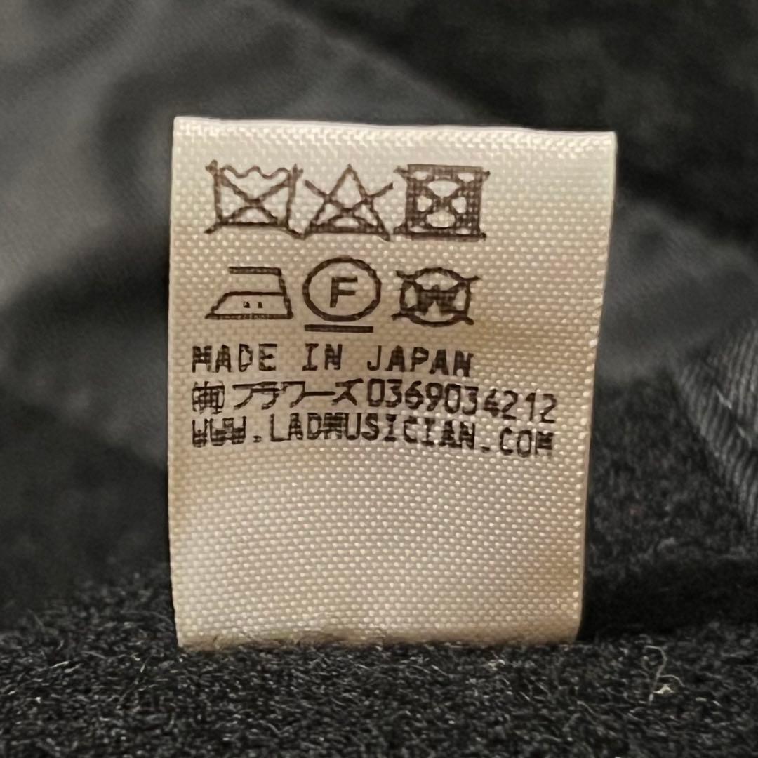 【LAD MUSICIAN】ウール イヤーフラップキャップ 黒