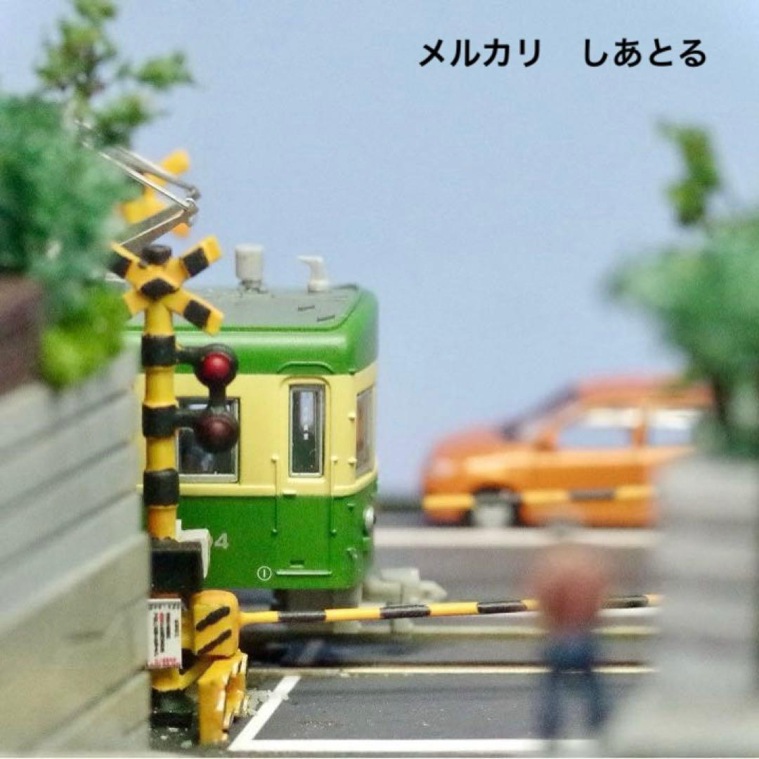 江ノ電 腰越3号踏切 鉄道ジオラマ展示台 Nゲージ 鉄コレ 鉄道模型 bトレ