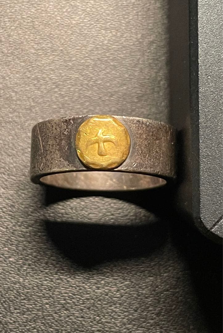 ゴローズ goro's 平打ちリング 金イーグルメタル