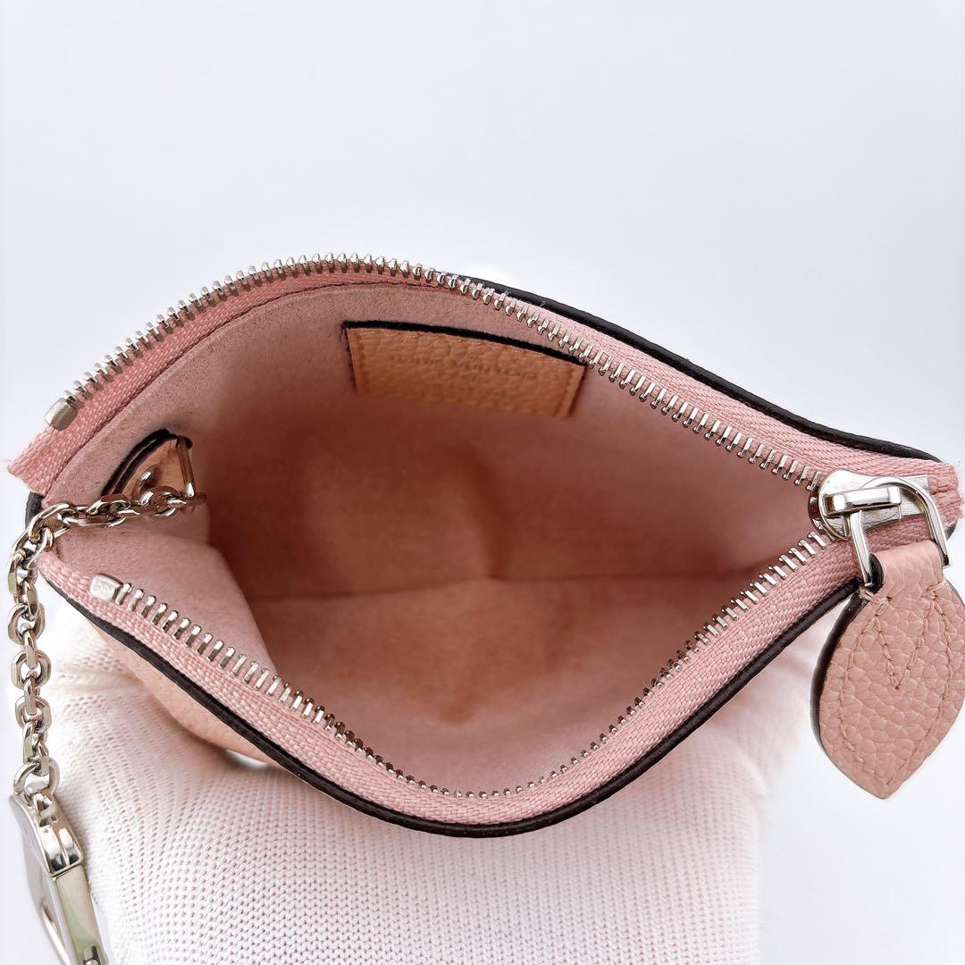 ルイ ヴィトン マヒナ ポシェットクレ ケース M69508 ピンク