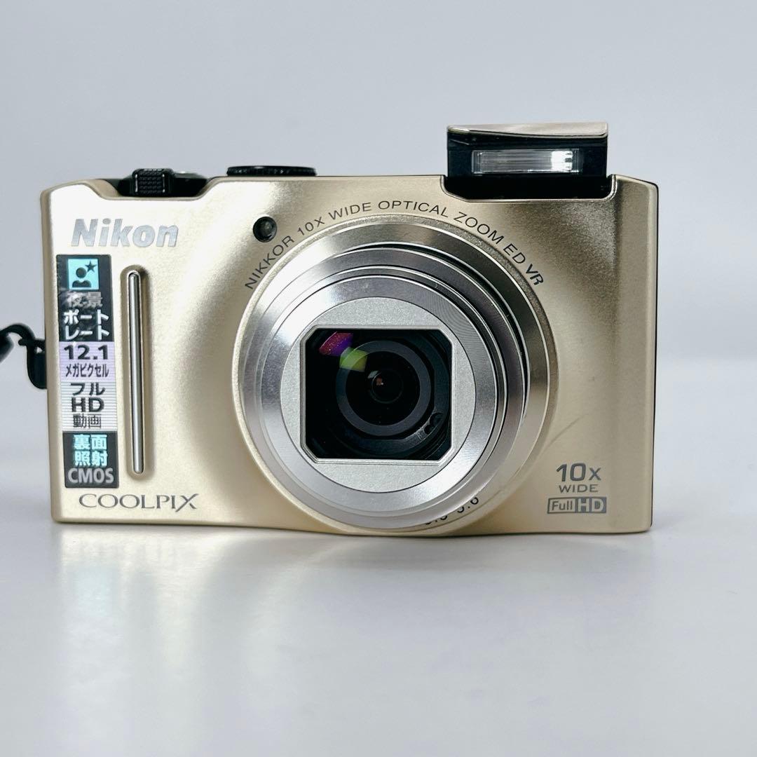 【美品】Nikon COOLPIX S8100 ゴールド コンデジ　ニコン