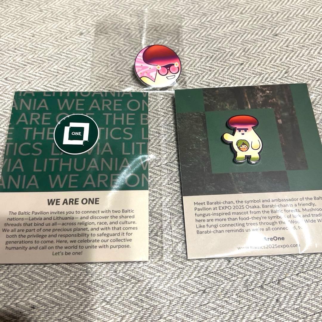★激レア非売品★関西万博　バルト館　スタッフ限定ピンバッジ　ピンズ　3点セット