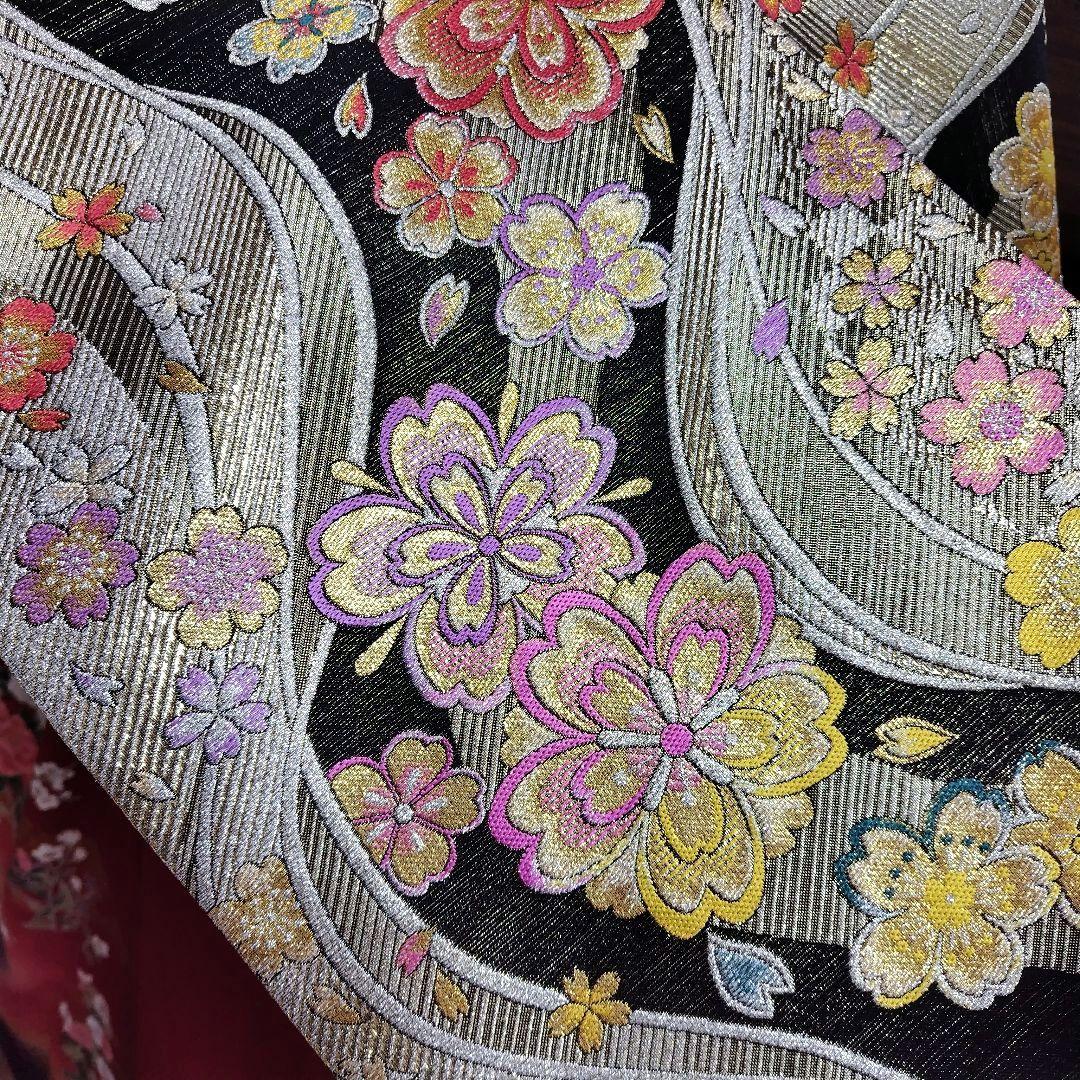 振袖フルセット(6点)・成人式・古典柄・金彩加工・金駒刺繍・胴裏正絹