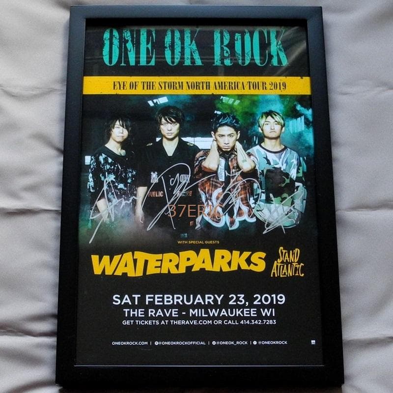 ONE OK ROCK ワンオクロック US公演 直筆サイン入りツアーポスター