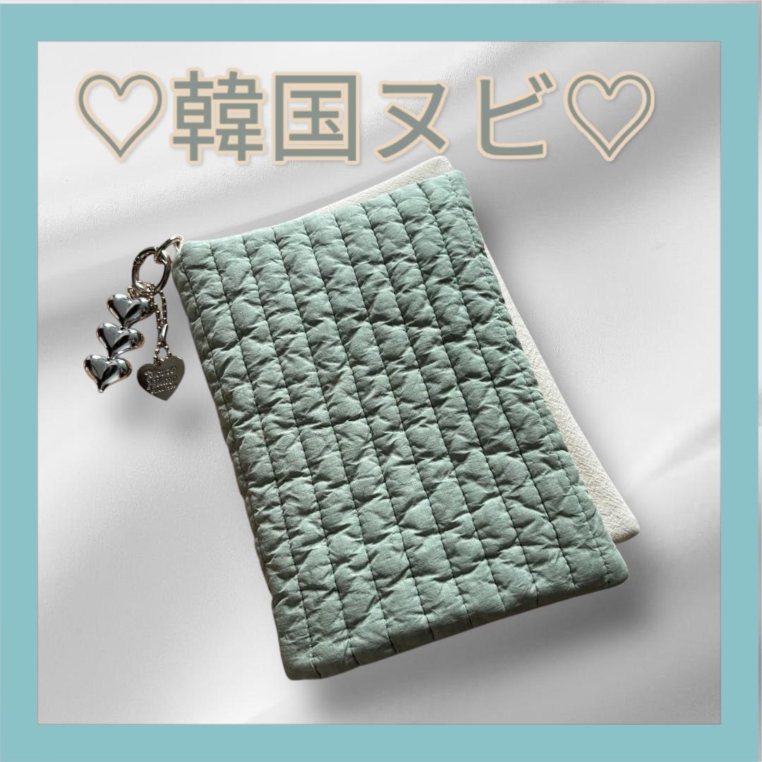 韓国製♡バインダーカバー♡ヌビ◾️モスグリーン　A6貯金SAVING
