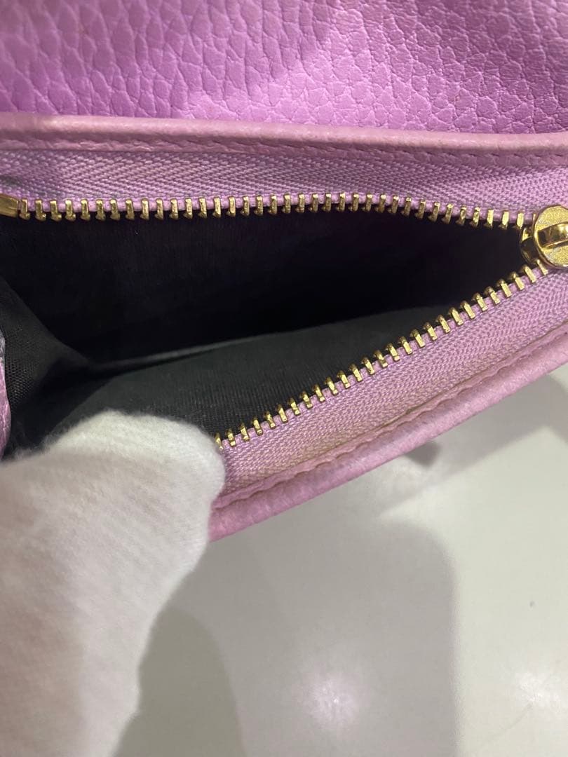 【希少】GUCCI グッチ ボスコ 二つ折り財布 マーモント ピンク 犬 GG