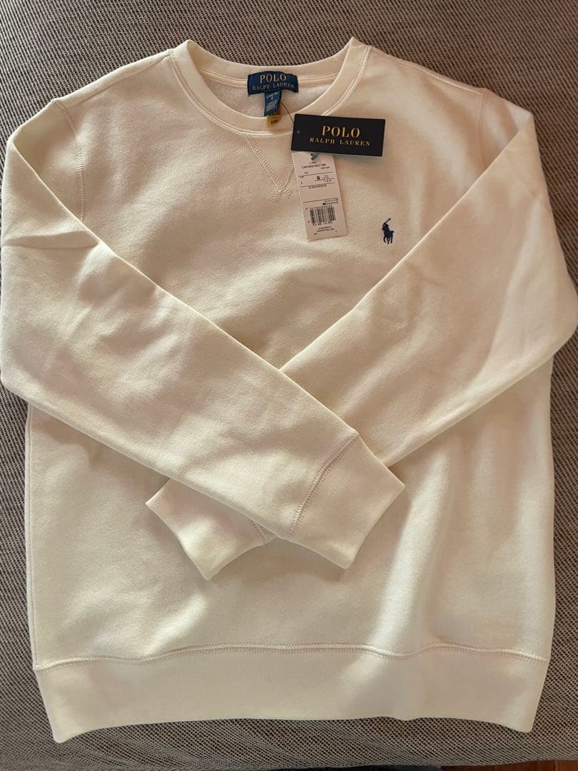 ポロラルフローレン 裏起毛 160cm オフホワイト　新品タグ付き　値下げ