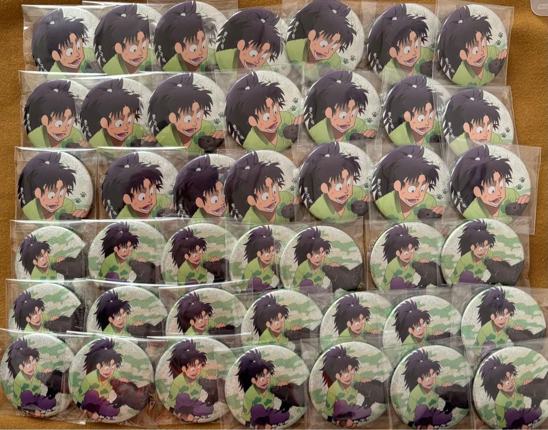 忍たま乱太郎 忍たま 東武動物公園 グリッター 缶バッジ 七松小平太 42点