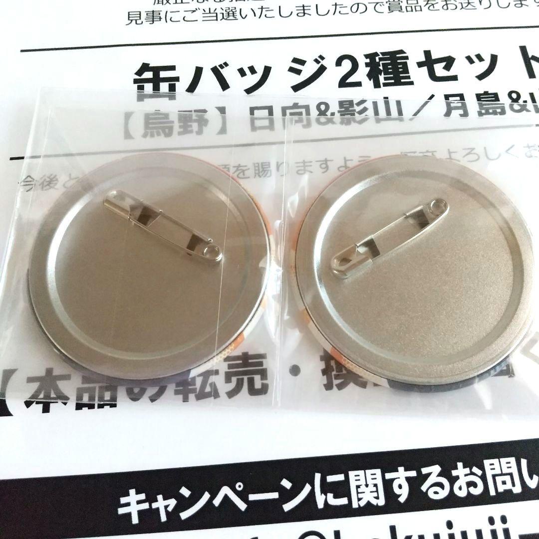 ハイキュー 白十字缶バッジ キズ処置シリーズコラボ 当選品
