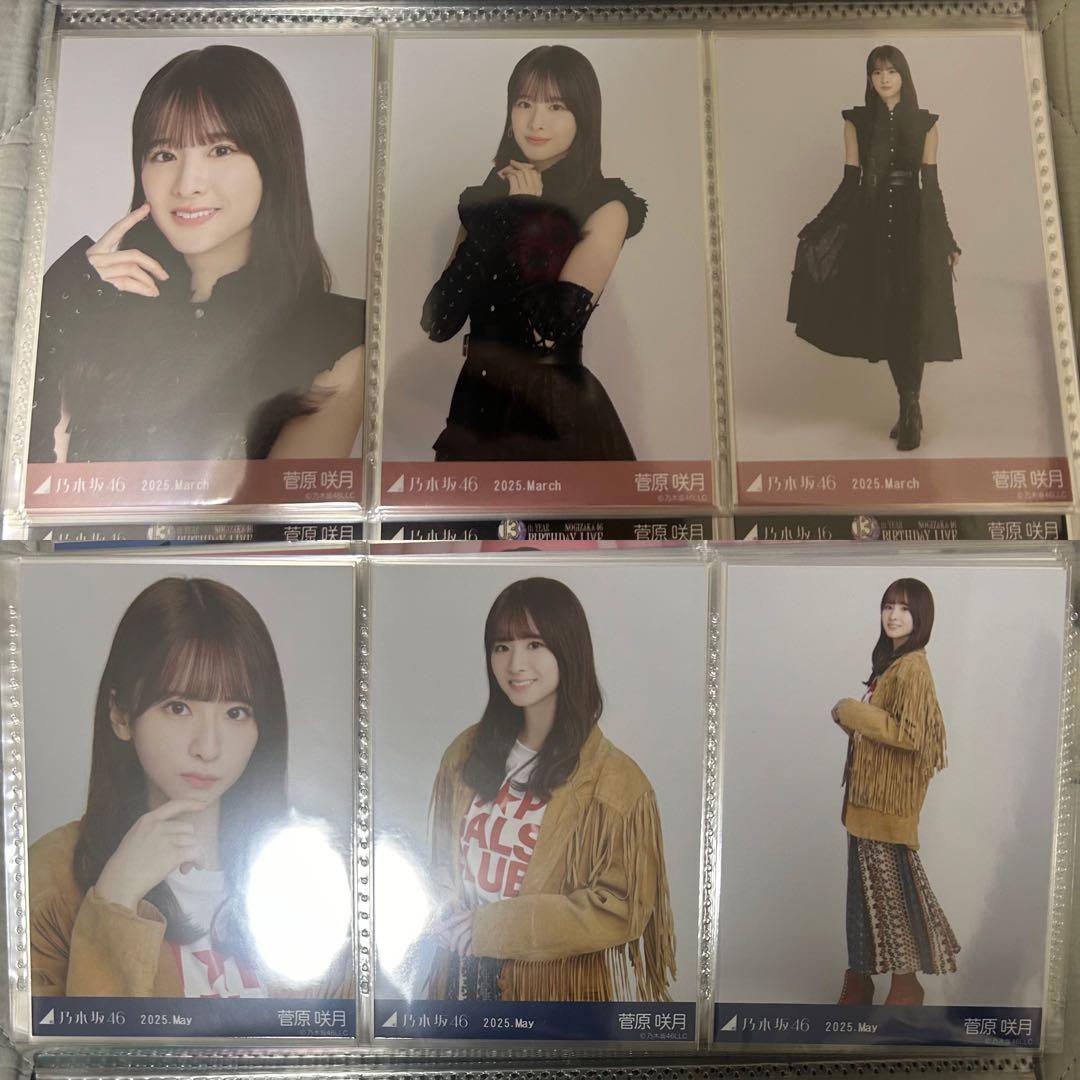 乃木坂46 菅原咲月 2025年月間ランダム 生写真 コンプ 19種 まとめ売り