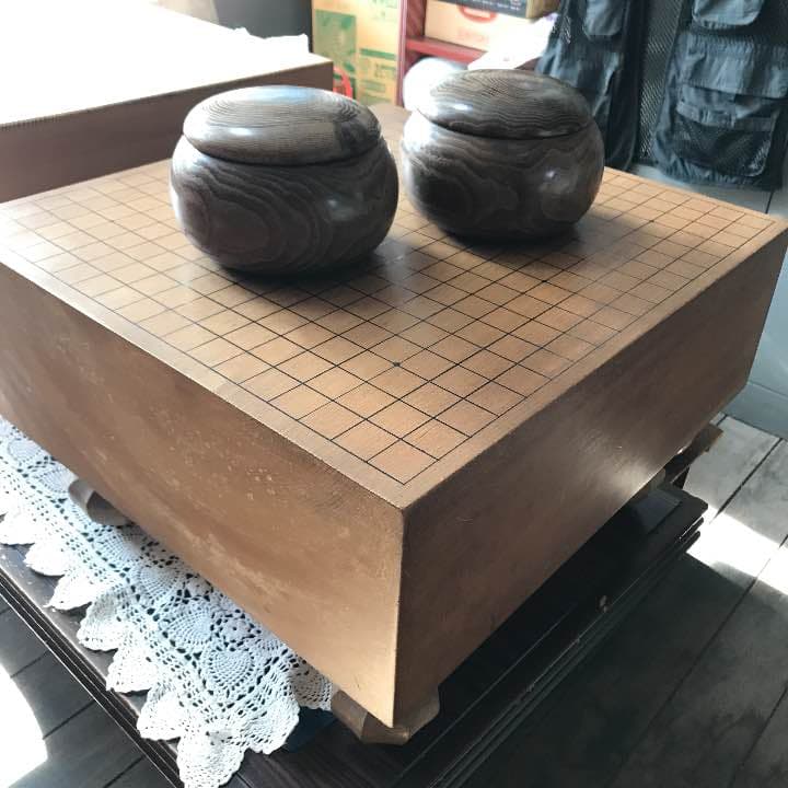 上級 桂碁盤 碁石 碁笥 蓋 セット
