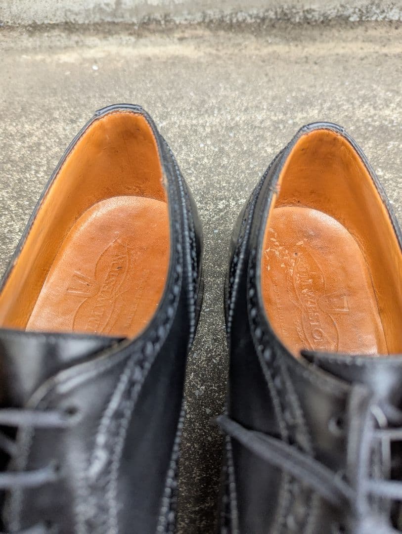 クリスマスセール！廃番品j.m.weston310セミブローグ7.5Dブラック