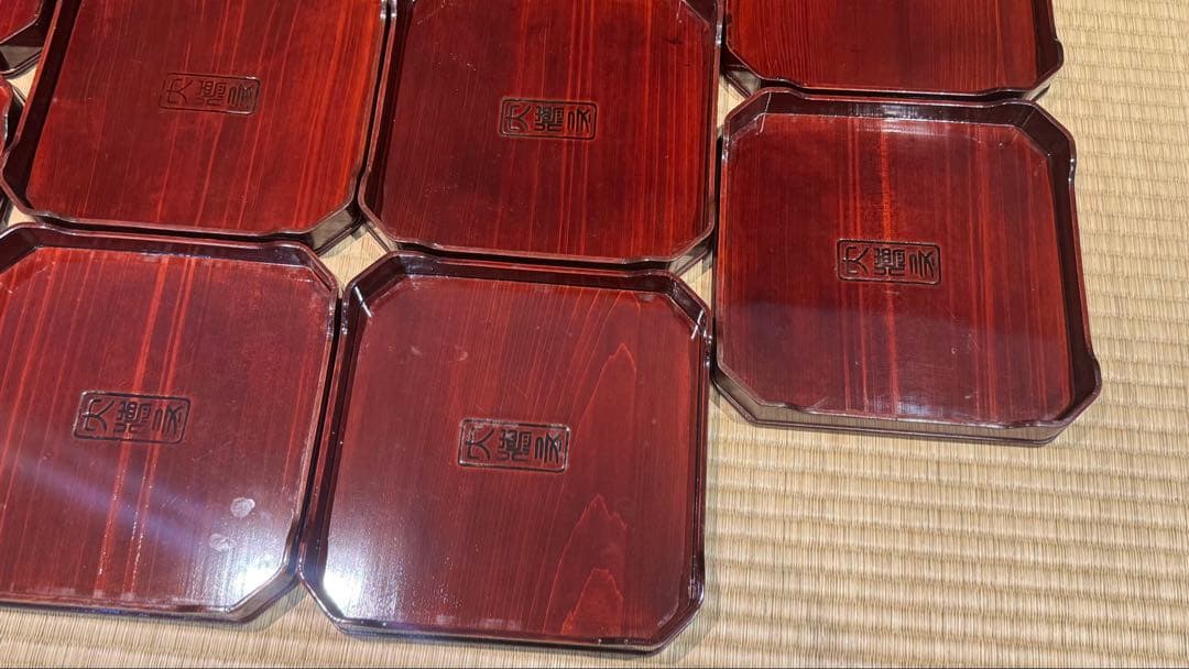 溜塗 大徳寺弁当 10客 縁高 共箱