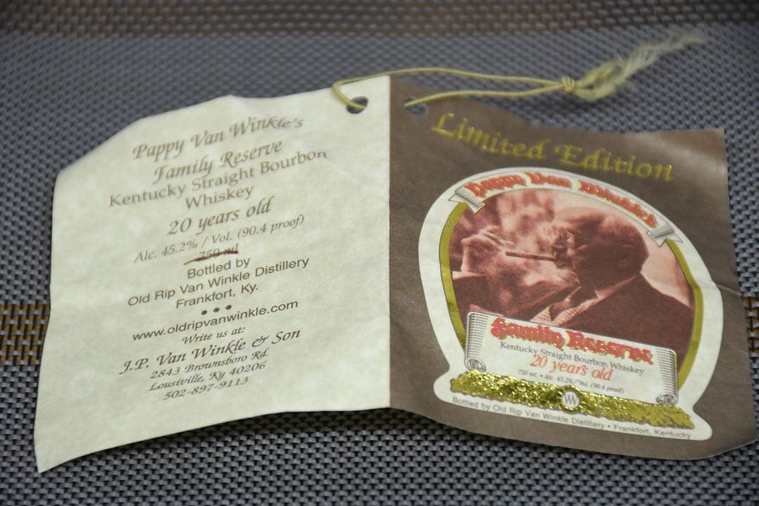 DDI37 終売品 未開栓 Pappy Van Winkle's 20y 700