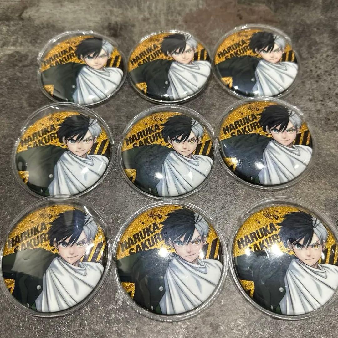 桜遥 ウィンドブレーカー展グリッター缶バッジ WINDBREAKER バラ不可