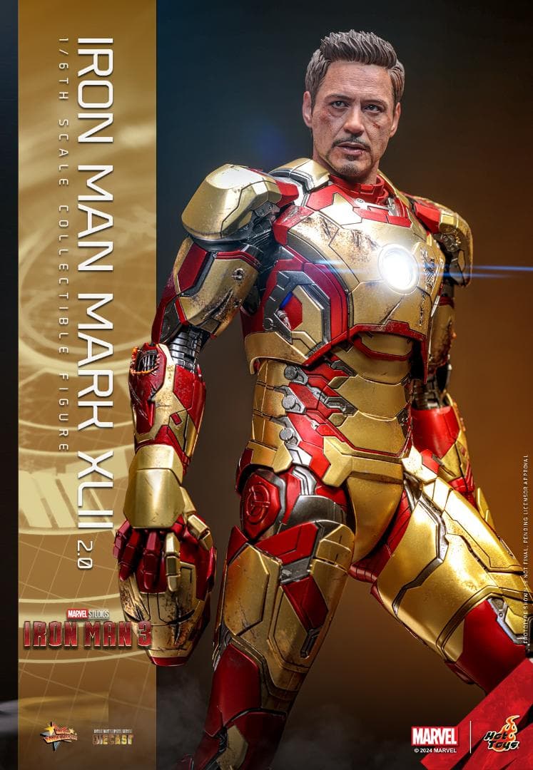 ホットトイズ 1/6 アイアンマン3 マーク42 2.0版 MMS758D65