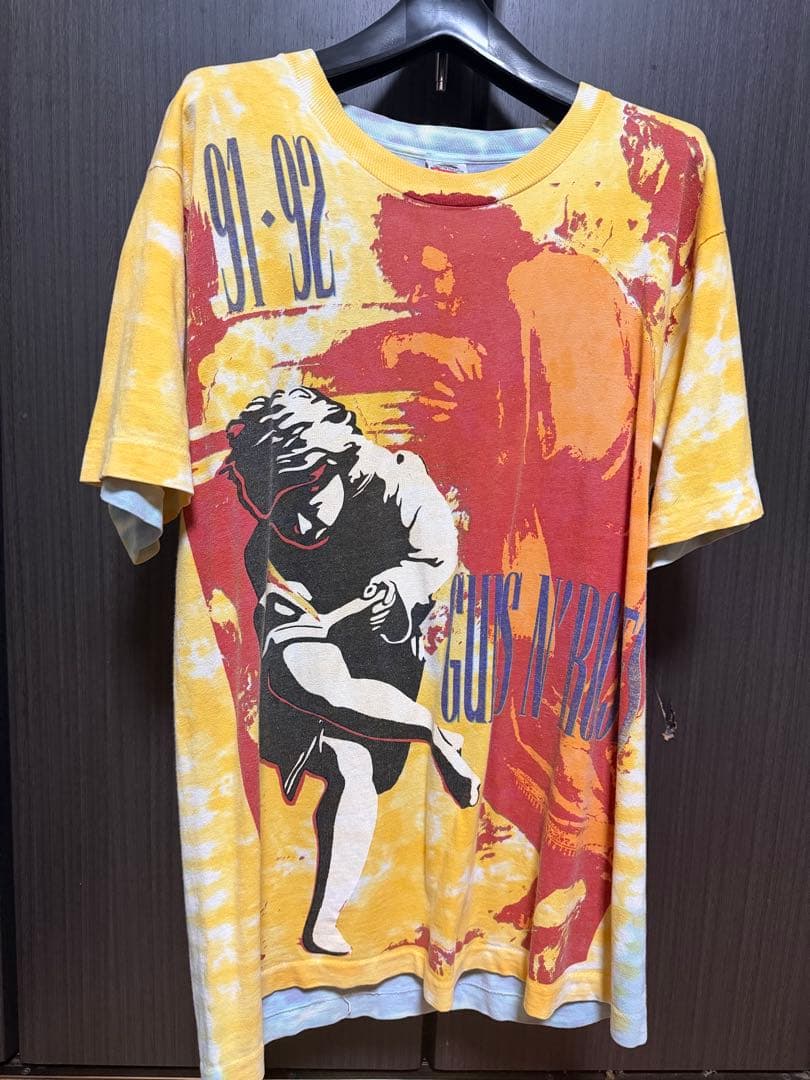 希少　90s ヴィンテージ Guns N' Roses ガンズ タイダイTシャツ