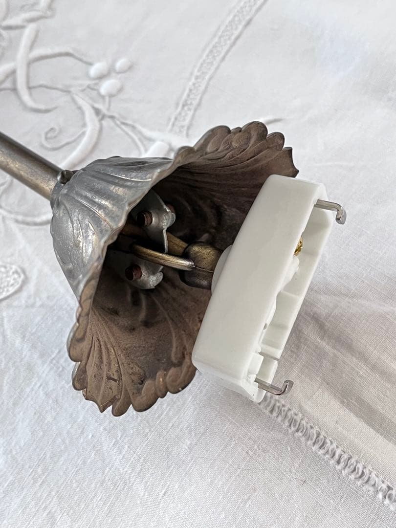 【美品】フランスアンティーク エンパイア型 装飾 1灯シャンデリア[3528]